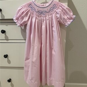 Stitchy Fish Smocked Bow Dress